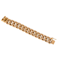 Retro oversized curblink bracelet