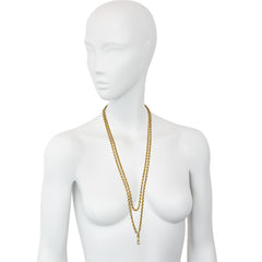 Antique gold cable link longchain, France
