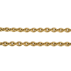 Antique gold cable link longchain, France