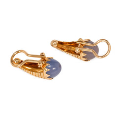 Midcentury cornucopia earrings, Italy