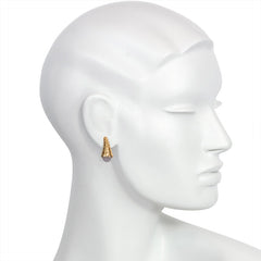 Midcentury cornucopia earrings, Italy