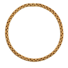 Woven gold necklace, Hermès, France