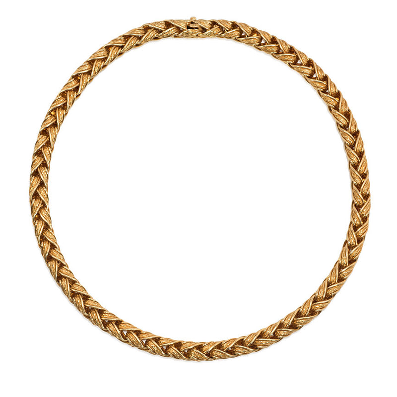Woven gold necklace, Hermès, France