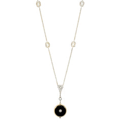 Art Deco enamel and gold pendant watch, Cartier