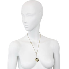 Art Deco enamel and gold pendant watch, Cartier