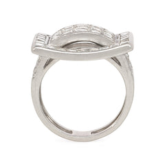 Art Deco diamond arch ring, Boivin