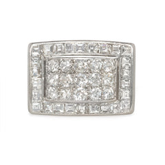 Art Deco diamond arch ring, Boivin
