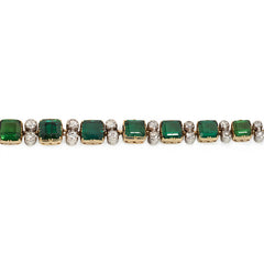 Antique tourmaline and diamond bracelet