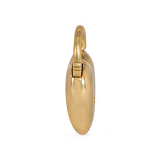Antique gold padlock heart