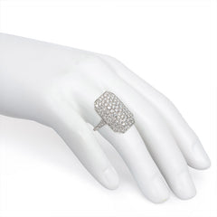 Art Deco diamond plaque ring
