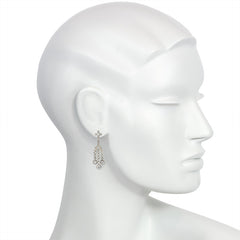 Edwardian diamond girandole earrings