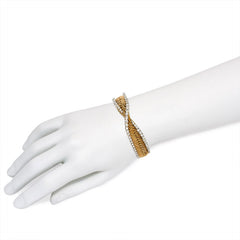 Ribbed chevron bracelet, Georges Lenfant for Asprey