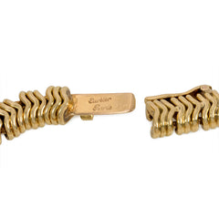 Cartier Paris gold curblink-front necklace