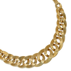 Cartier Paris gold curblink-front necklace