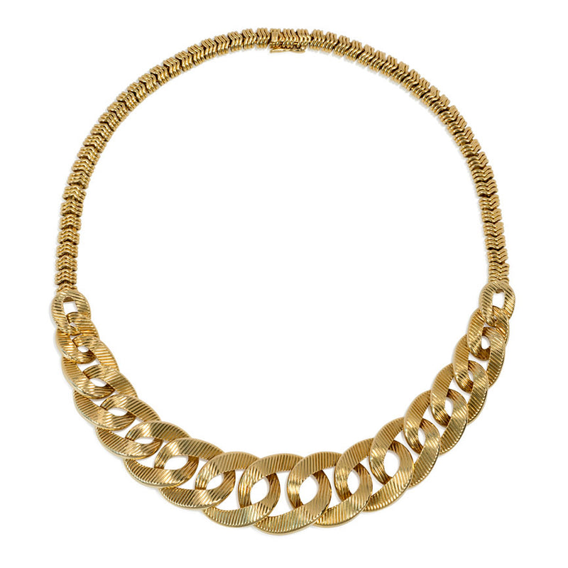 Cartier Paris gold curblink-front necklace