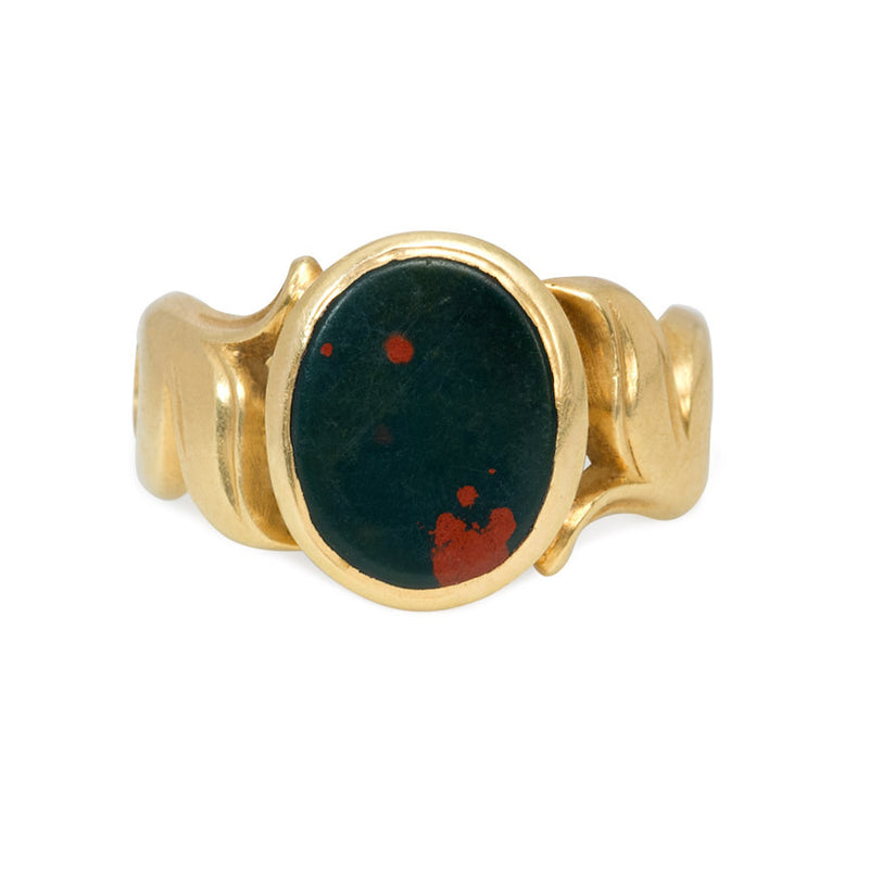 Antique bloodstone ring