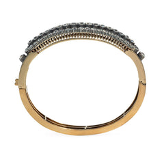 Antique oblong diamond bangle