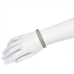 Antique oblong diamond bangle