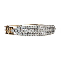 Antique oblong diamond bangle