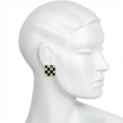 Inlaid opal and black jade earrings, Angela Cummings, Tiffany & Co.