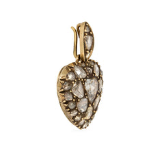 Antique diamond heart locket
