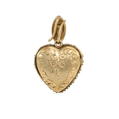 Antique diamond heart locket