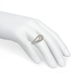 Art Deco diamond and platinum gypsy ring