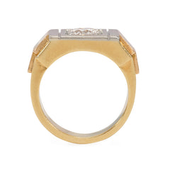 Art Deco geometric diamond ring, France