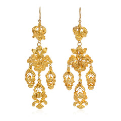 Georgian girandole earrings, France