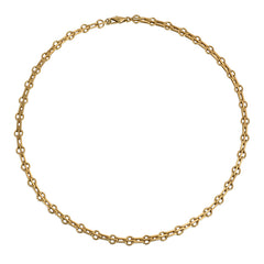 Gold stylized gatelink chain