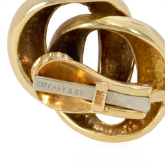 Tiffany gold curblink earrings