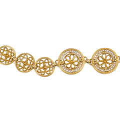 Victorian gold and pearl cannetille necklace. France