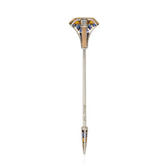 Cartier Art Deco sapphire and citrine nail jabot