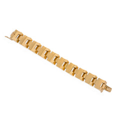 French export Retro gold tank bracelet