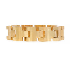 French export Retro gold tank bracelet