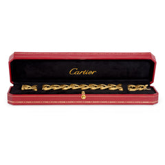 Cartier woven gold curblink bracelet, Paris