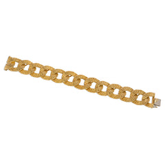 Cartier woven gold curblink bracelet, Paris