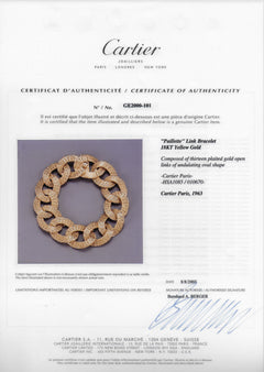 Cartier woven gold curblink bracelet, Paris