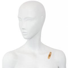Retro gold shoe posy brooch, Flato