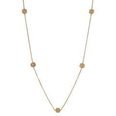 Cartier, Paris hexagonal gold and diamond chain