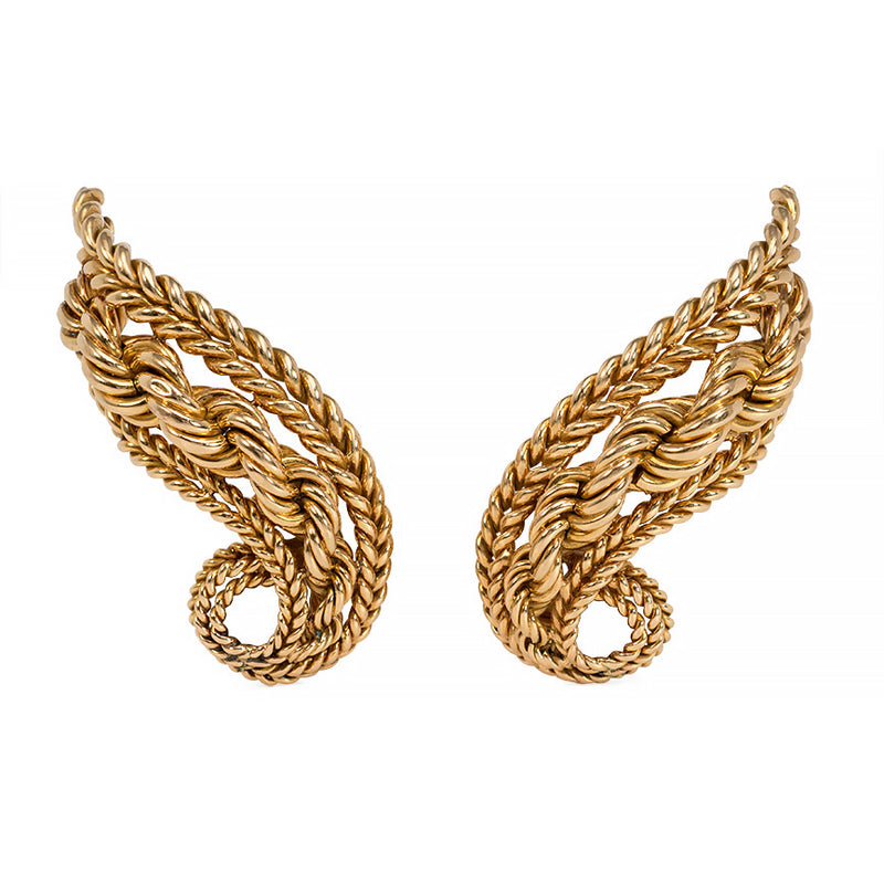 Sterlé, Paris Retro gold earrings