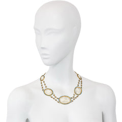 Antique neoclassical shell cameo necklace