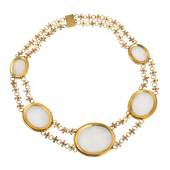 Antique neoclassical shell cameo necklace