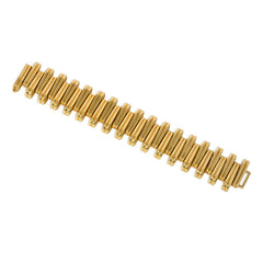 Mid-century gold zipper bracelet, Italy