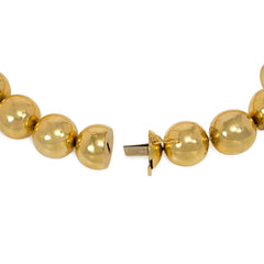 Tiffany & Co. estate gold bead necklace.