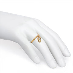 Antique engraved gold and diamond snake ring, France