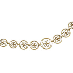 French antique gold filigree necklace