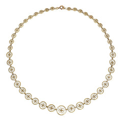 French antique gold filigree necklace