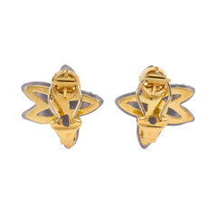 Retro agate and gemset starfish earrings