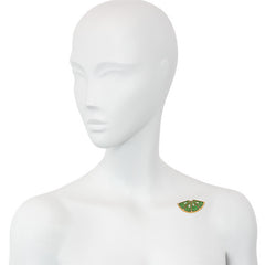 Green garnet lime brooch, Mark Patterson